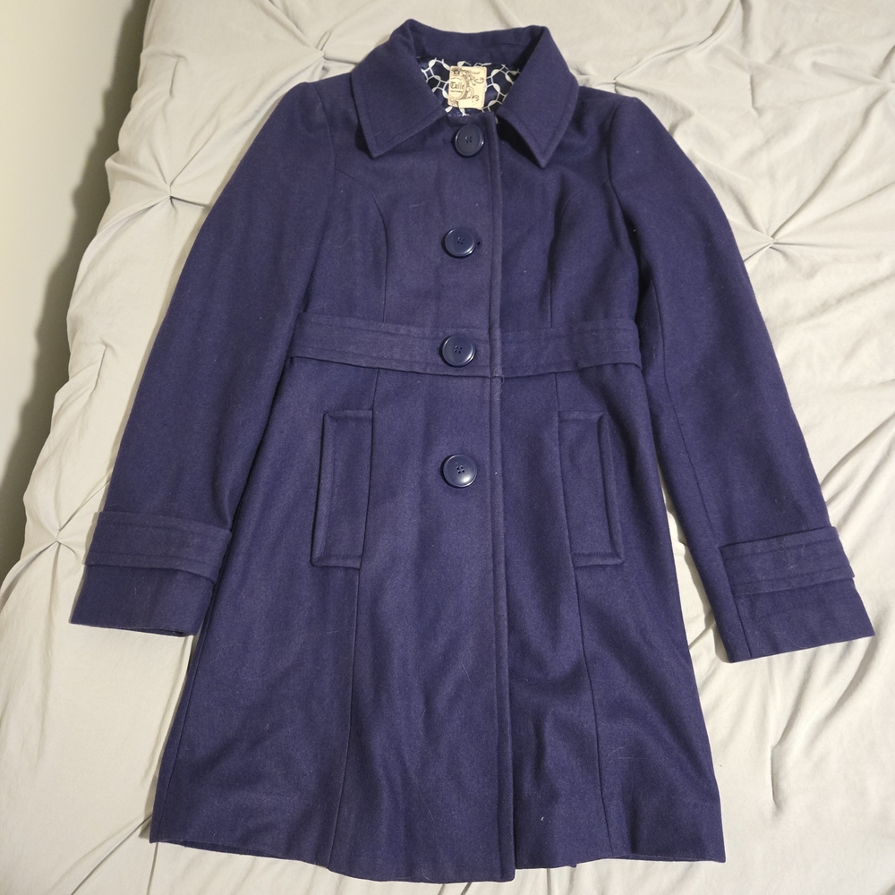❄️Dark Blue Trench Coat